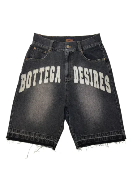 BOTTEGA DESIRES DENIM SHORTS (BLACK)