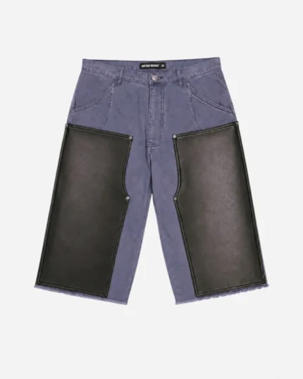 Bottega Desires Blue Double Knee Shorts