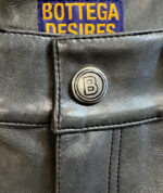 BOTTEGA DESIRES LEATHER SHORTS (GREY) - Image 4