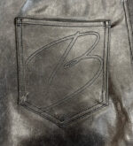 BOTTEGA DESIRES LEATHER SHORTS (GREY) - Image 5