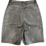 BOTTEGA DESIRES LEATHER SHORTS (GREY)