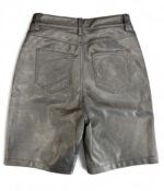 BOTTEGA DESIRES LEATHER SHORTS (GREY)
