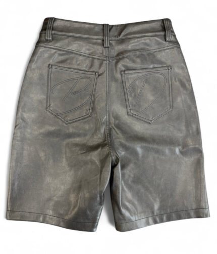 BOTTEGA DESIRES LEATHER SHORTS (GREY)