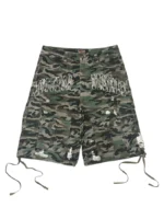 BOTTEGA DESIRES CAMO CARGO SHORTS